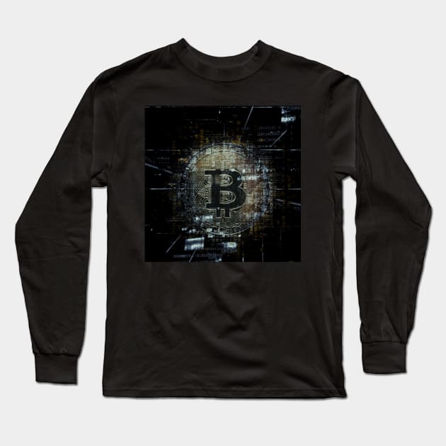 Bitcoin Long Sleeve T-Shirt by daengdesign66